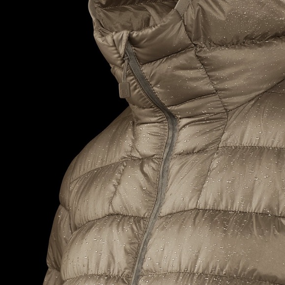 TNA Super Lite Packable Goose Down Puffer in Modern Taupel - Picture 10 of 14